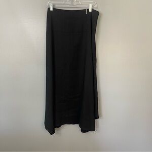 Lauren Vidal Elegant Black Maxi Skirt